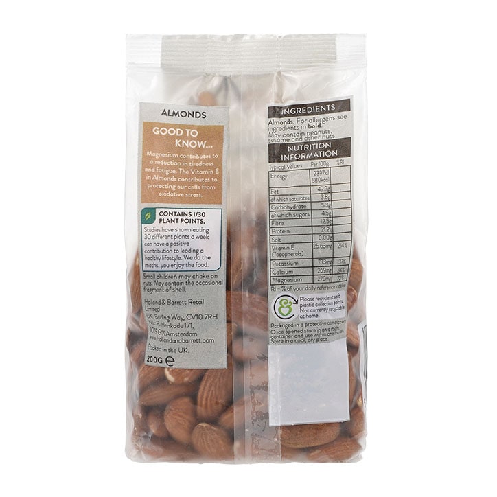 Holland & Barrett Whole Almonds 200g